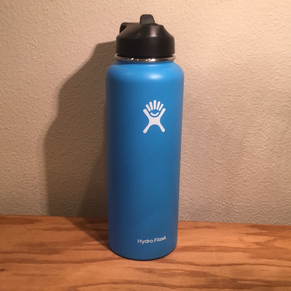 Hydro Flask 40oz Blue Straw Lid
